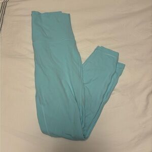 teal align lululemon leggings 25in